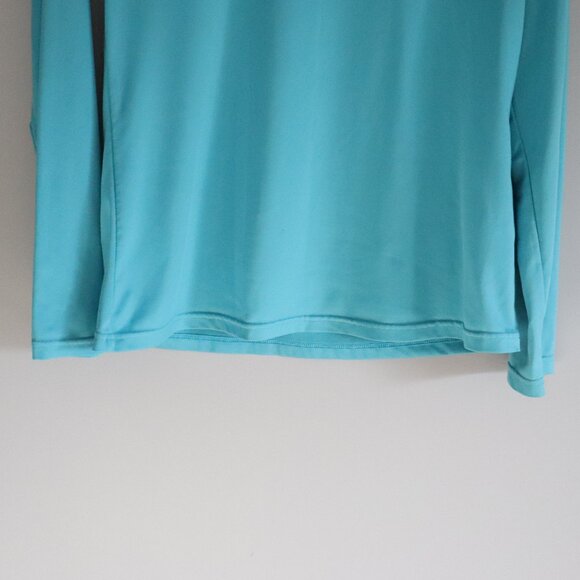 Aerion Base Layer Activewear Large Blue Horse Stretch Long Sleeve Layering Top - Picture 7 of 10